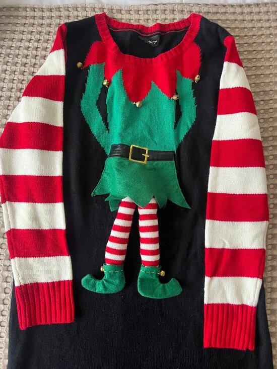 Love Always Elf Size XL Sweater Dress - Picture 1 of 5